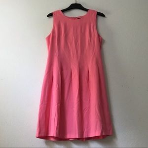 Chadwicks Pink Sleeveless Pleated A-line Dress Size 14 Almost New